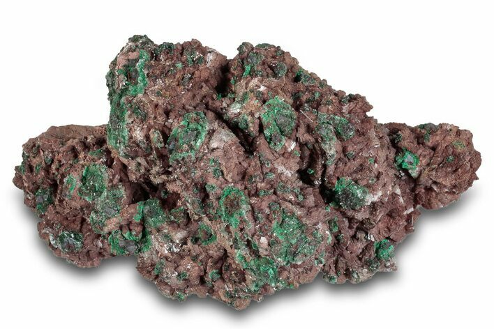 Fibrous Malachite and Selenite on Ferroan Dolomite - Morocco #274350